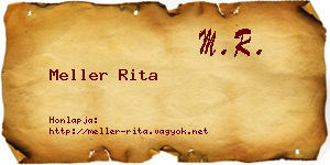 Meller Rita névjegykártya